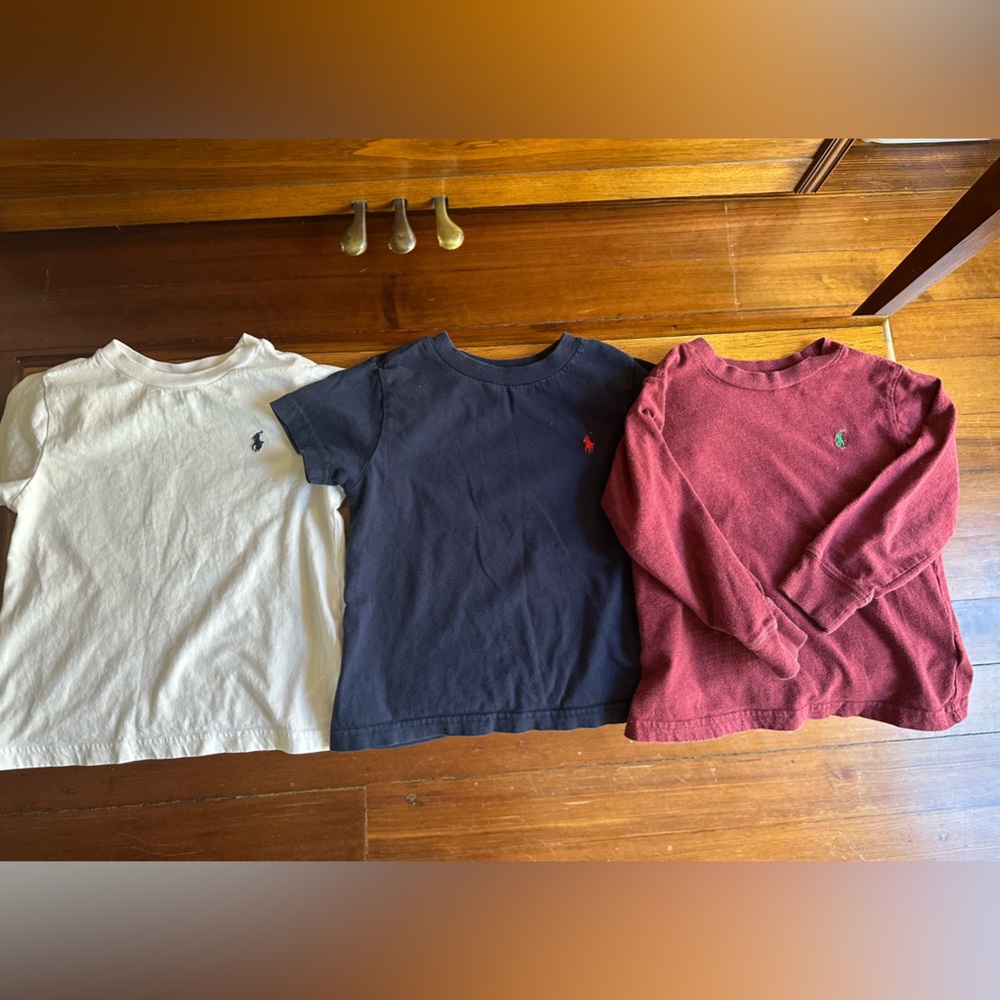 Toddler polo shirts (3) size 3t